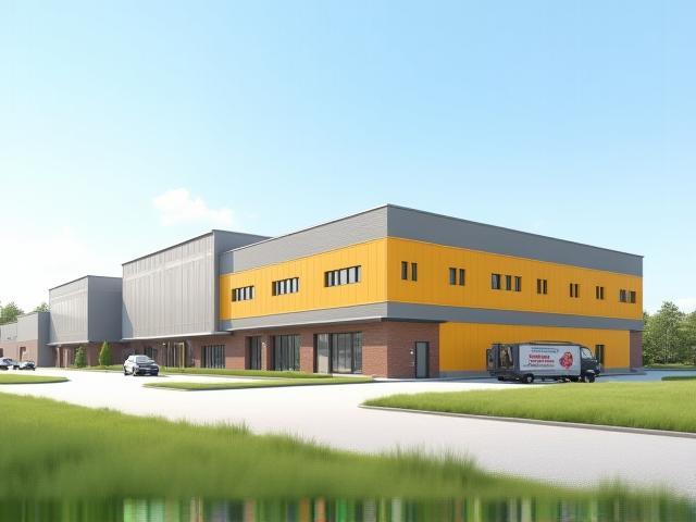 Exterieur van de Goudse Kaas BV fabriek