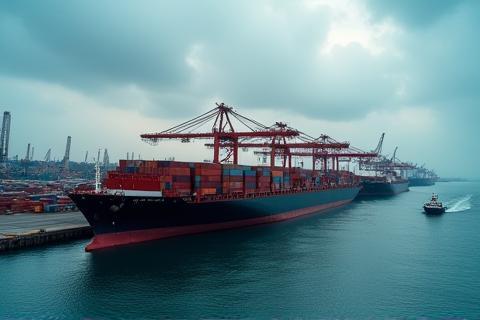 Containerschepen voor internationale export